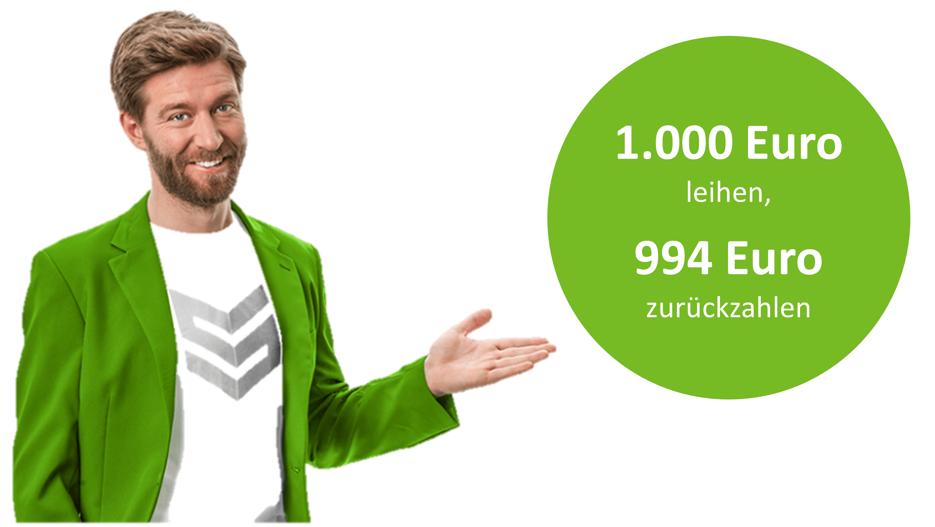 Der Negativzins-Kredit von smava: 1.000 Euro leihen - 994 Euro zurückzahlen